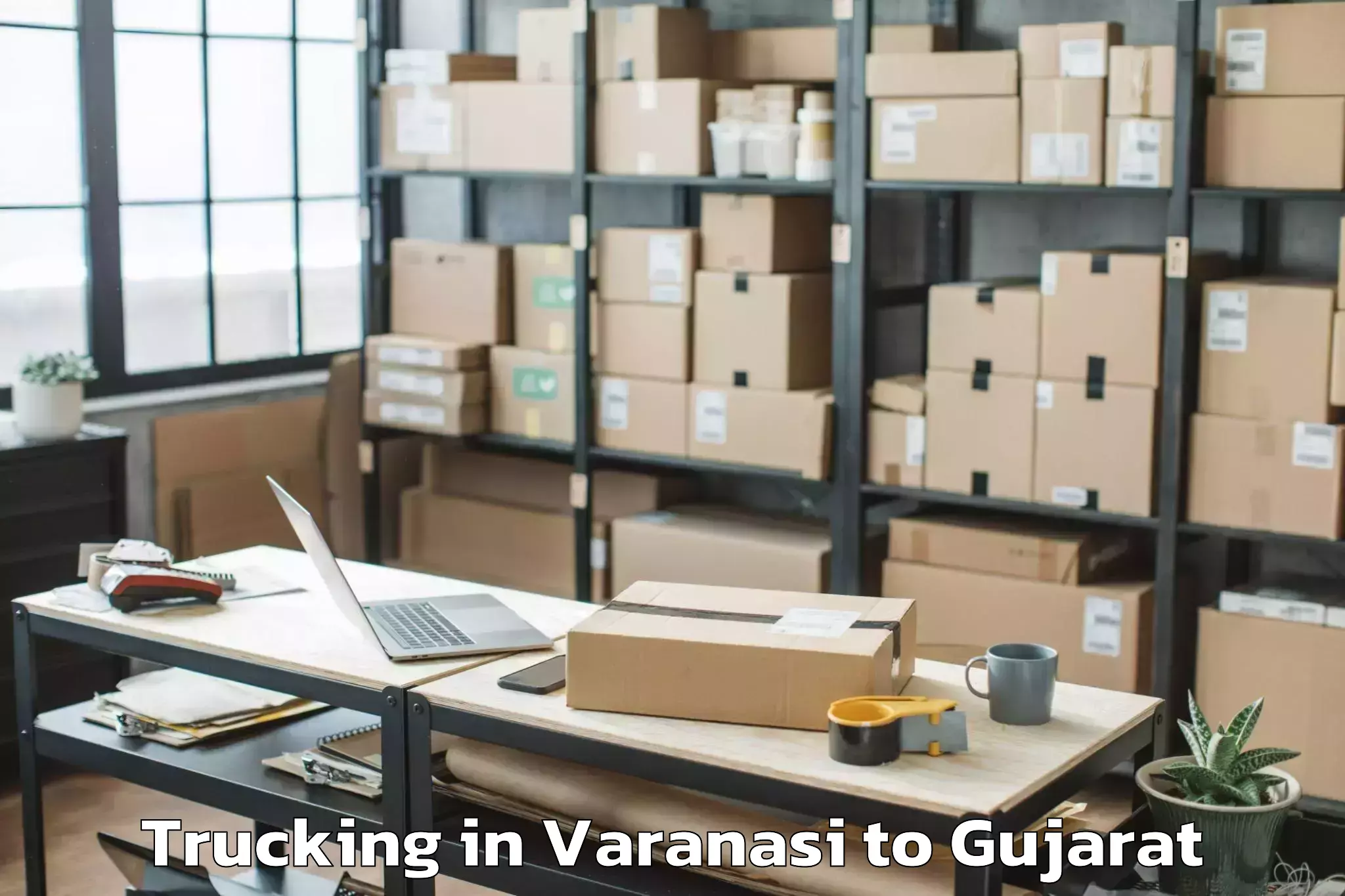 Expert Varanasi to Lodhika Trucking